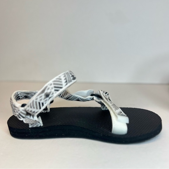 Teva Original Universal Boomerang Sandals Fully Adjustable 1003987 Wh/Blk/Gry 8 - Picture 6 of 11